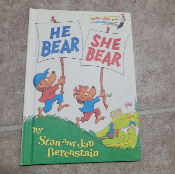 5/$10 He Bear She Bear Berenstain Bears Hardback Book - Picture 1 of 12
